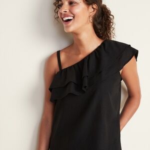 NWT: Ruffle-Tiered One-Shoulder Top for Women